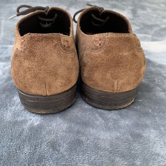 Dolce & Gabbana Nubuck Leather Ethnic Gaelic Gatsby Cap Toe Derby Oxford Sz 8.5 main image 8